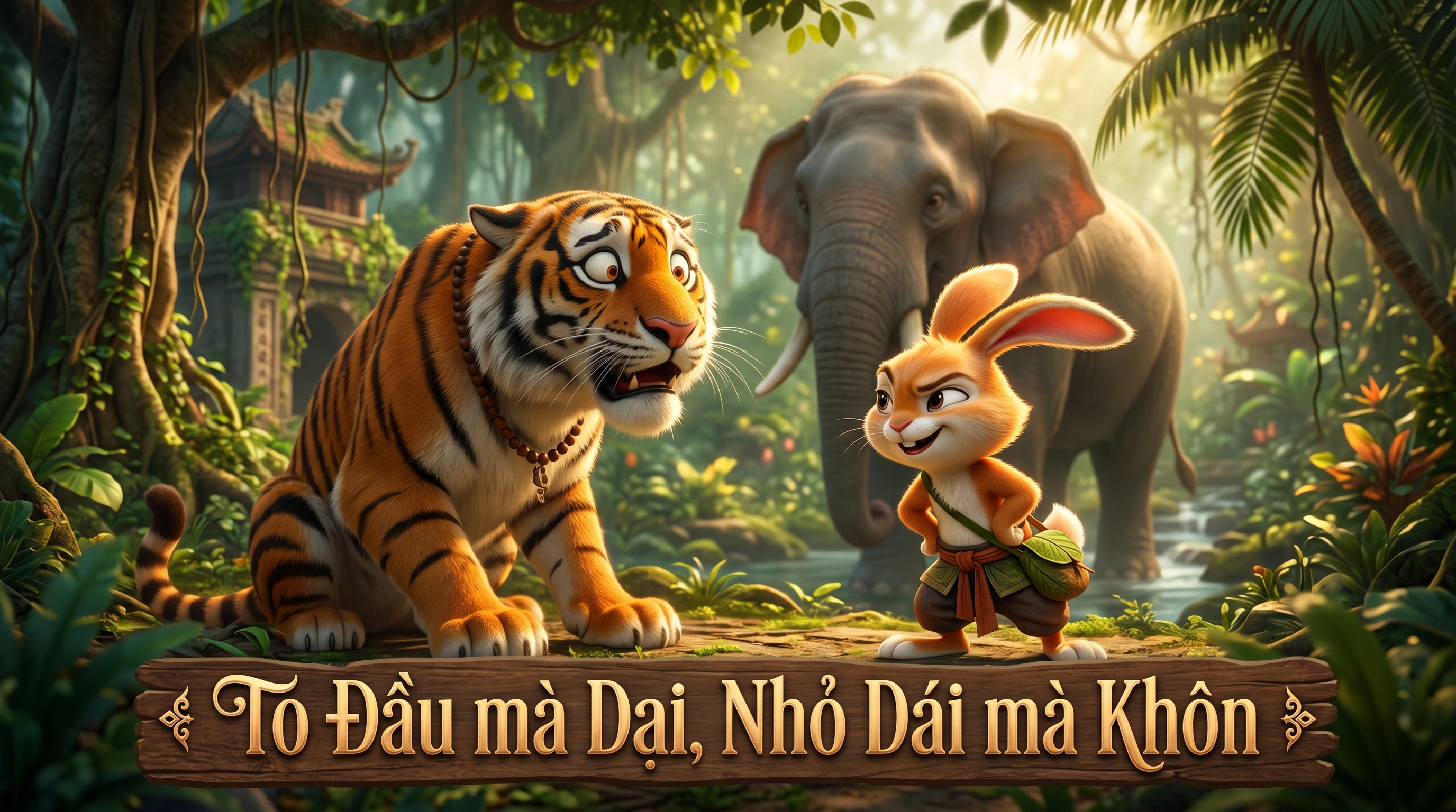To đầu mà dại, nhỏ dái mà khôn
